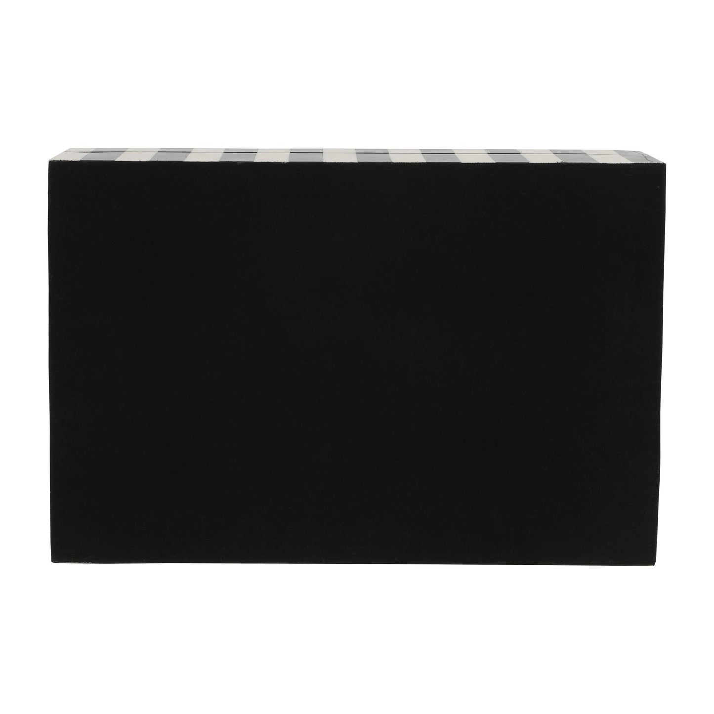 Resin, S/2 10/12" Harlequin Boxes, Black/white