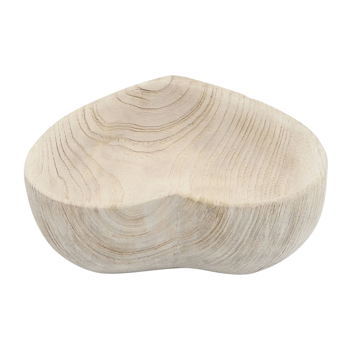 Wood, S/2 9/10" Heart Bowls, Natural