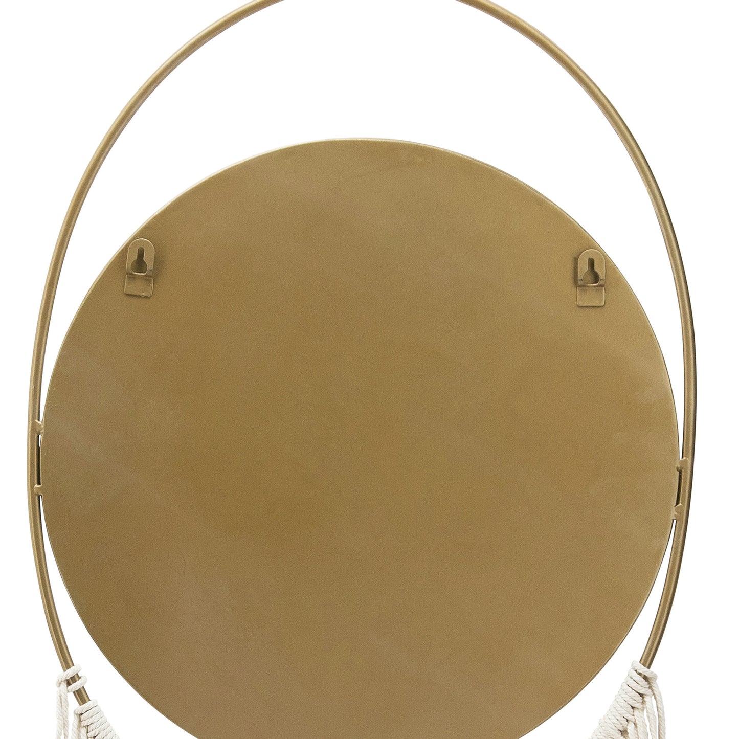 Metal, 30" Mirrored Wall Deco, Gold/natural