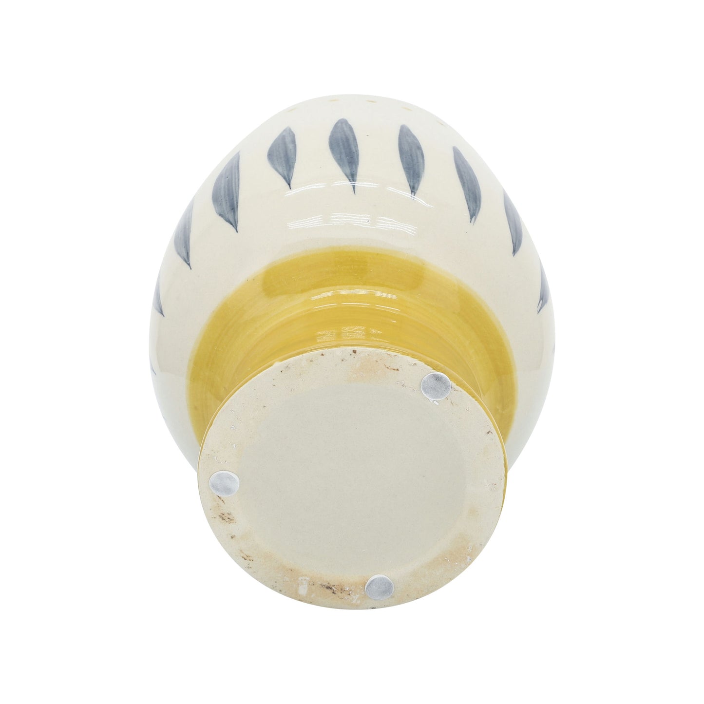 Cer, 6"d Face Vase, Multi