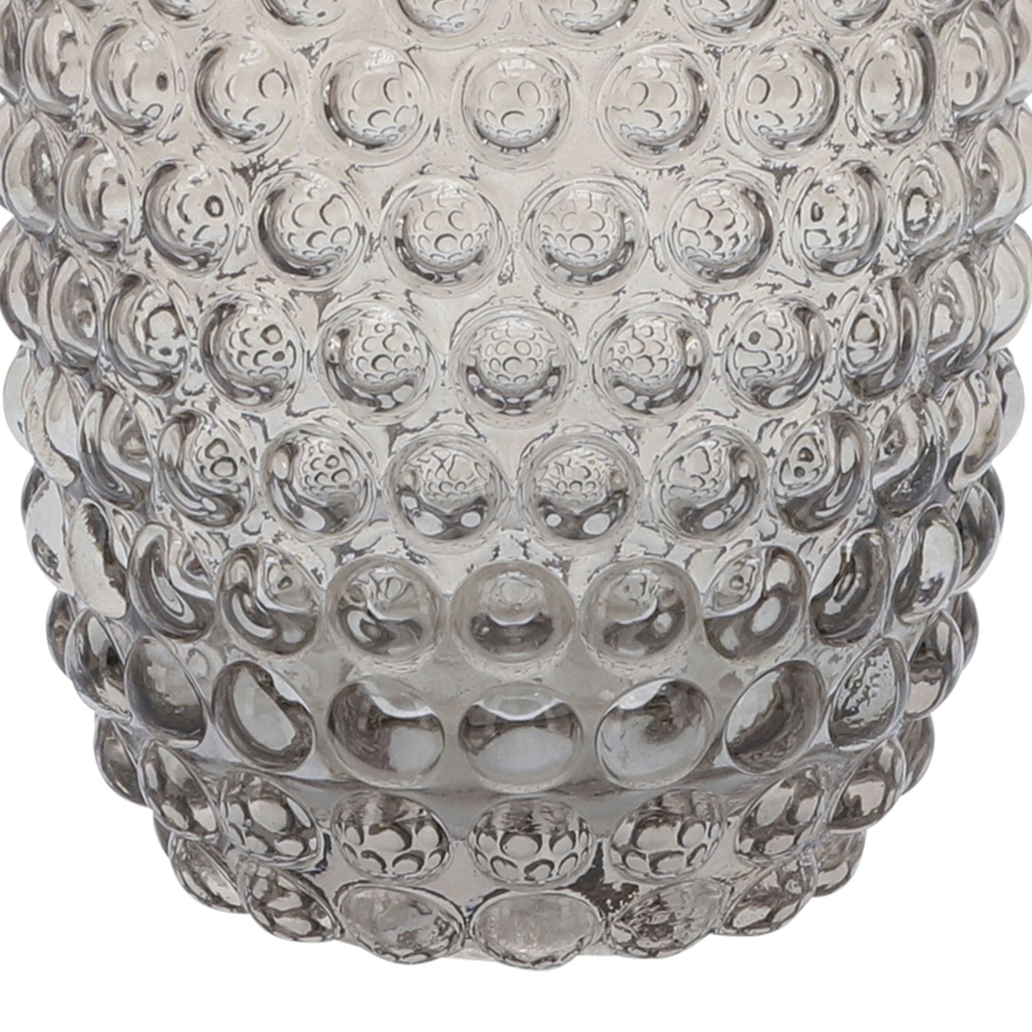 Glass, 8''h, Bubbled Vase, Brown