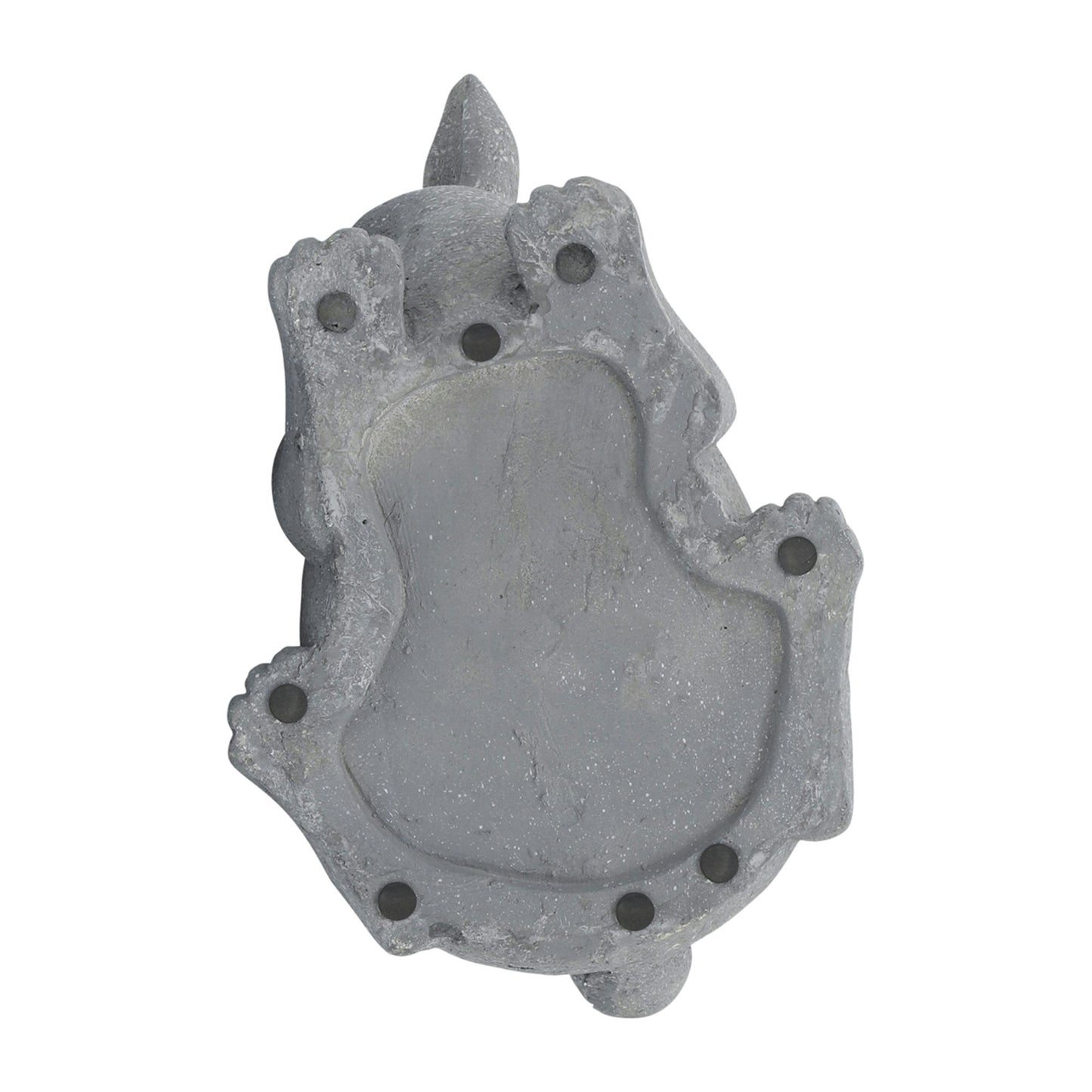 Resin, 15"d Sitting Bunny Planter, Gray