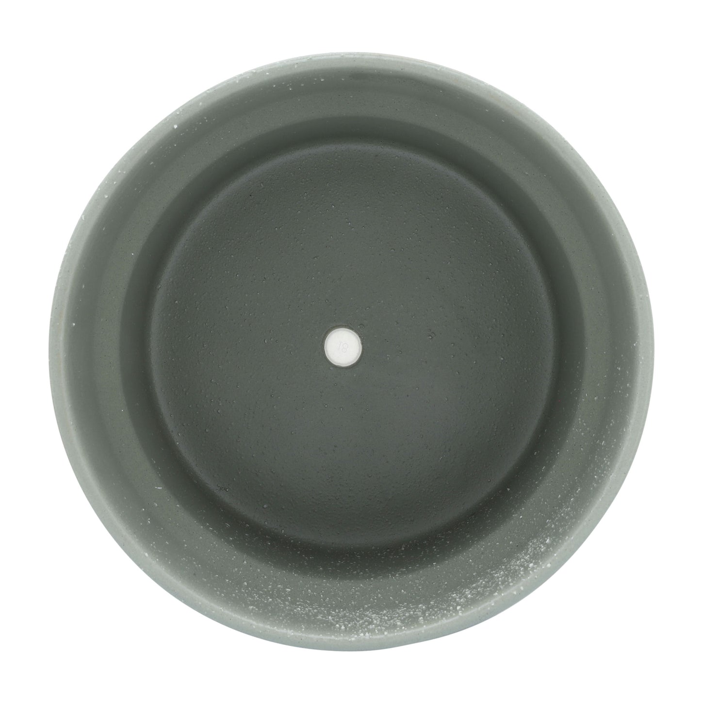 Cer, S/3 7/9/10"d Mushroom Planters, Greeen