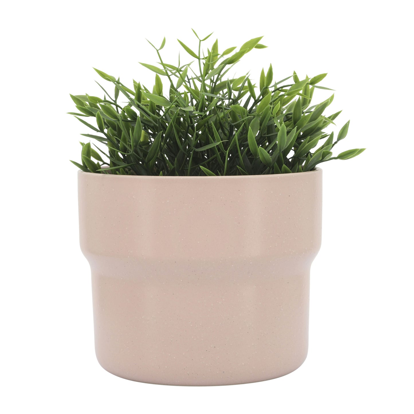 Cer, S/3 7/9/10"d Mushroom Planters, Blush
