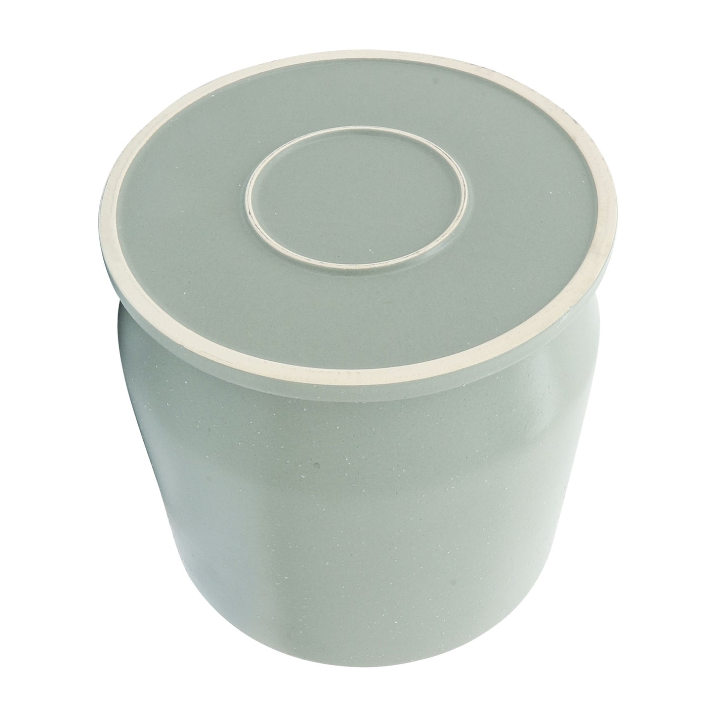 Cer, S/2 7/10"d Planters W/ Saucer, Green