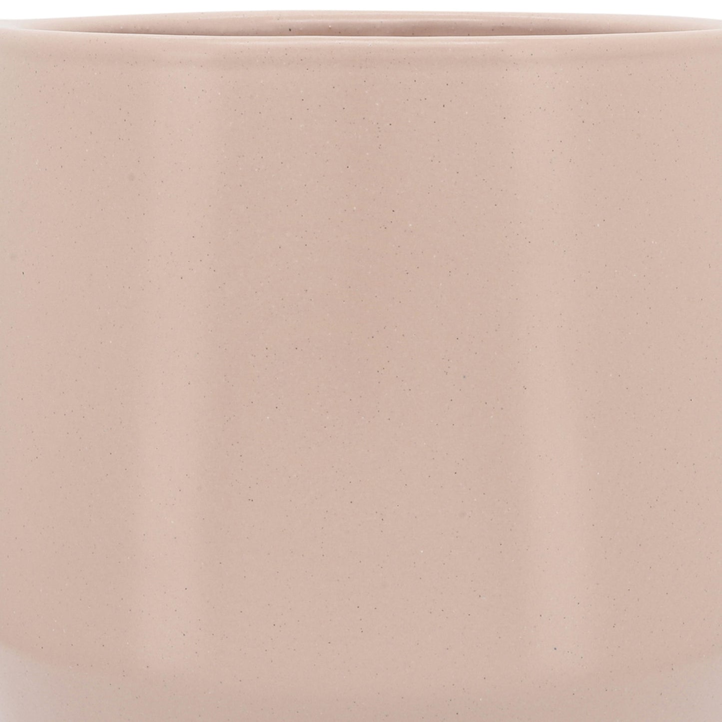 Cer, S/2 7/10"d Planters W/ Saucer, Blush