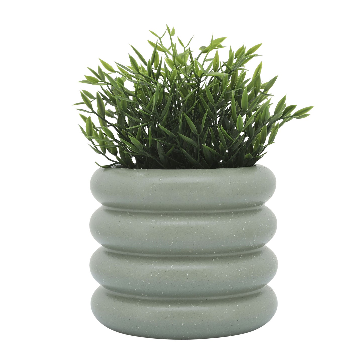 Cer, 8" Bibendum Planter, Green