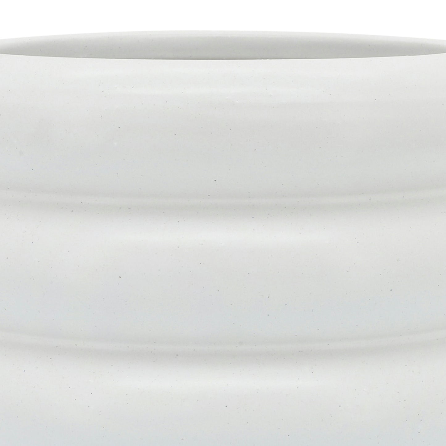 Cer, 8" Bibendum Planter, White