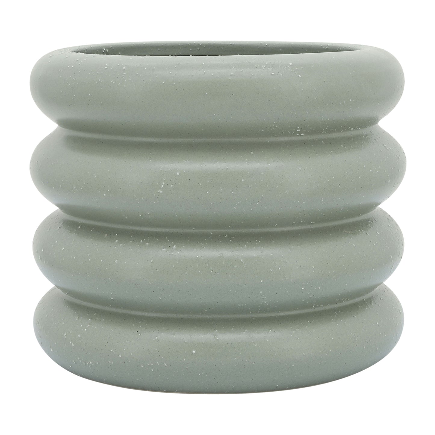 Cer, 10" Bibendum Planter, Green
