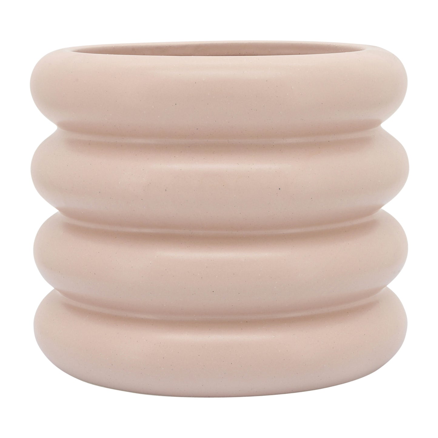 Cer, 10" Bibendum Planter, Dusty Rose