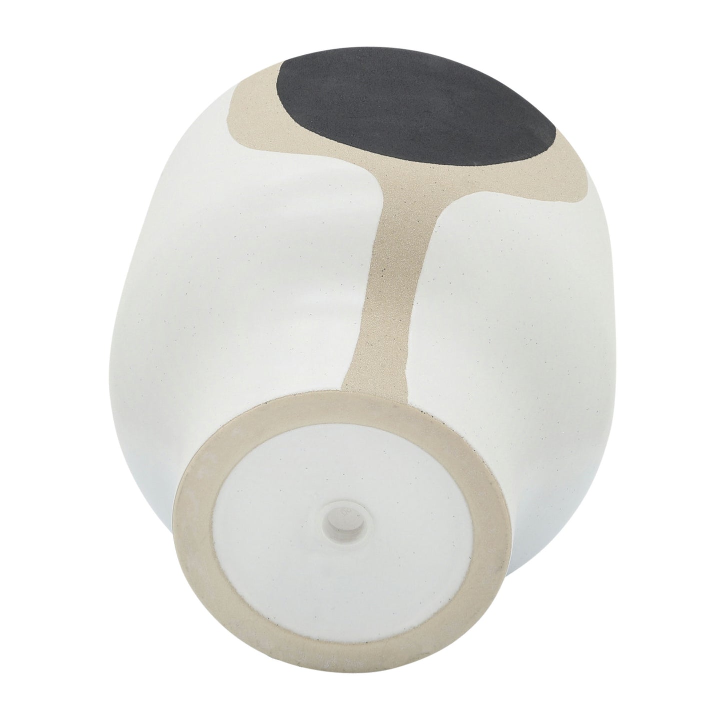 Cer, 10" Mushroom Planter, White