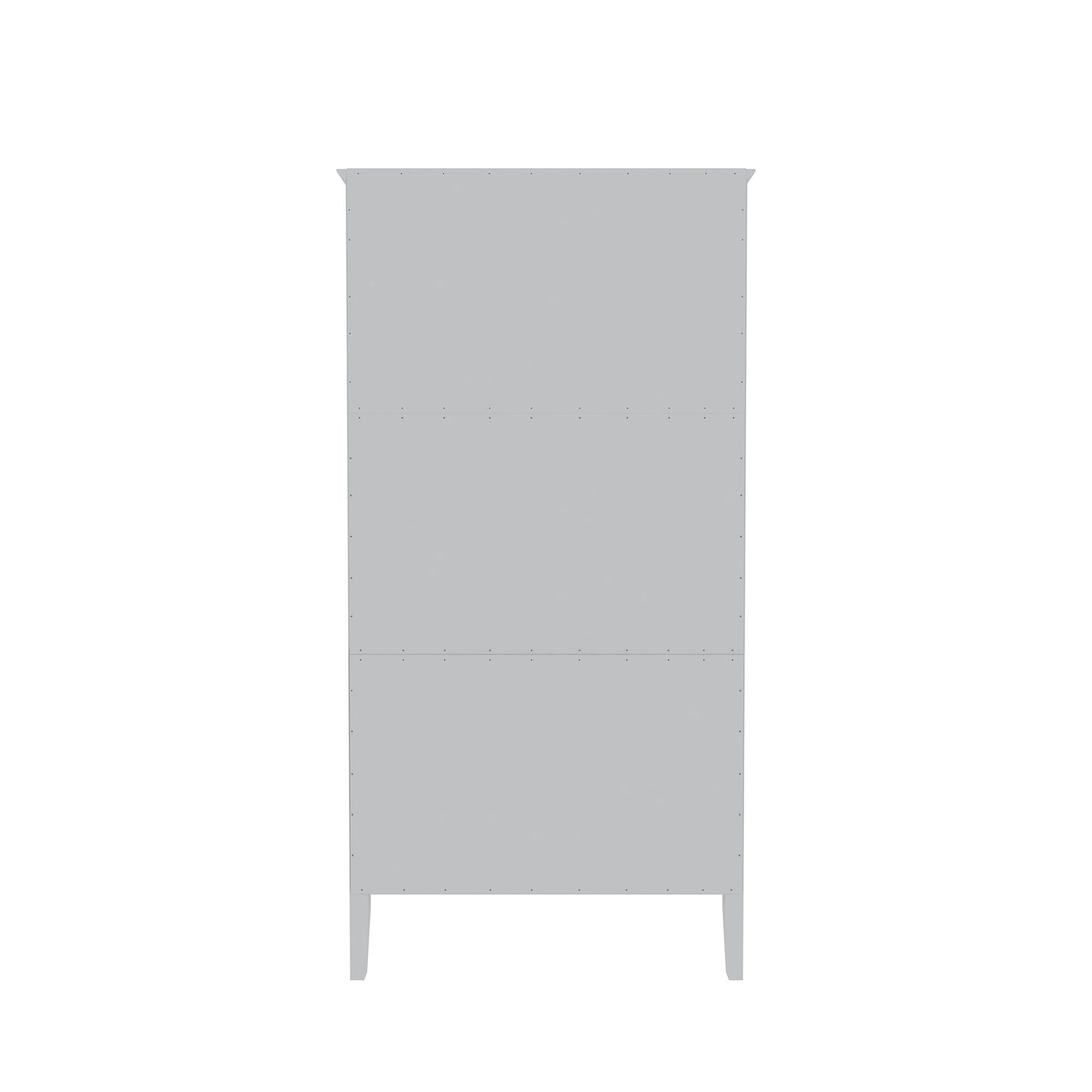 Crown Full Wardrobe with Hanging and 2 Drawers in White