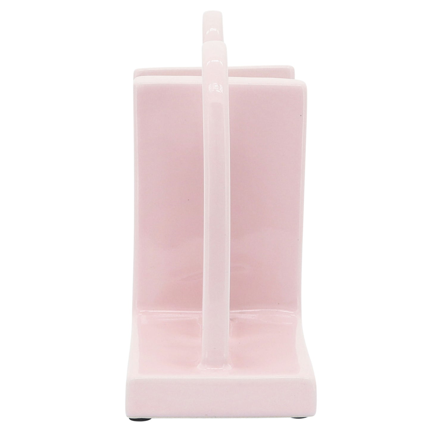 Cer,s/2 6" Arch Bookends, Blush