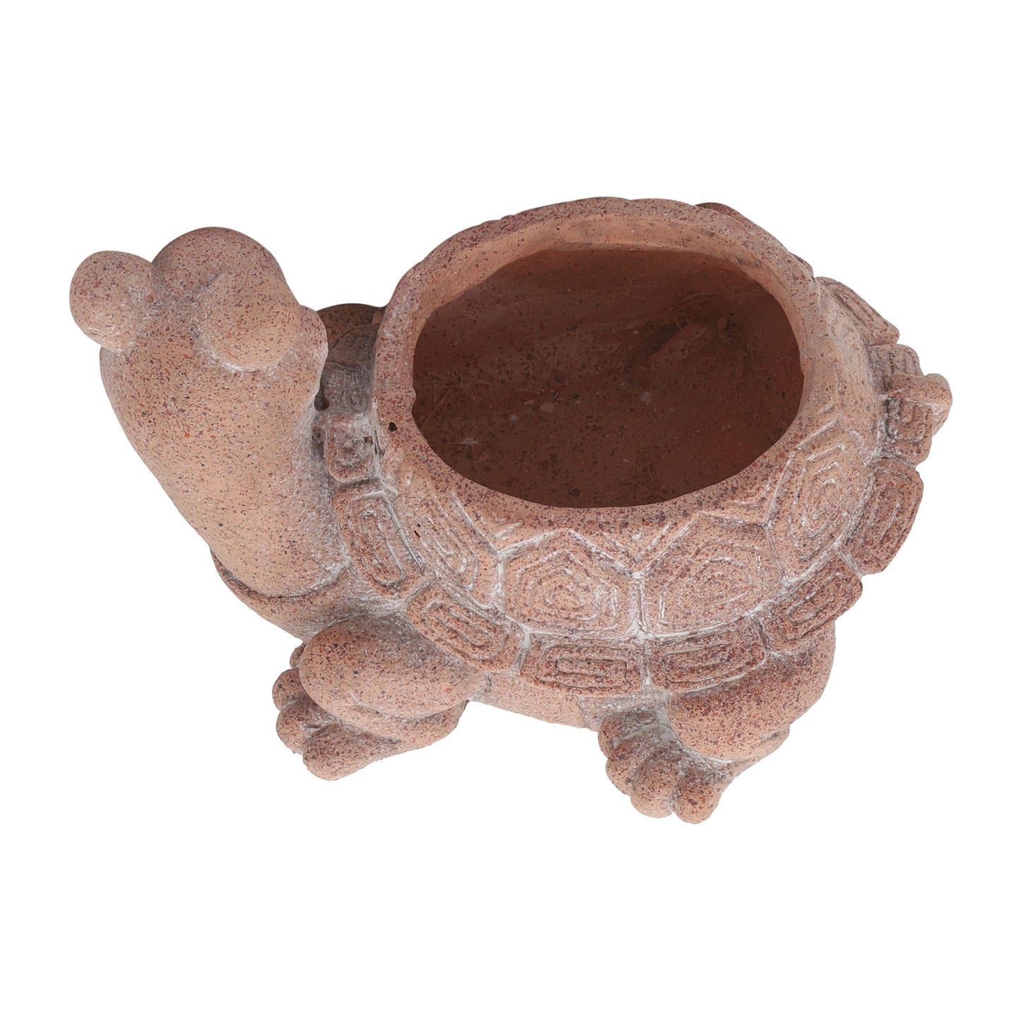 Resin, 12"l Turtle Planter, Terracotta