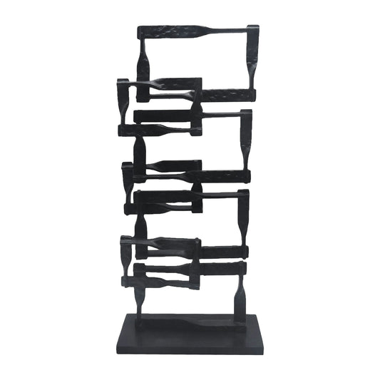 Metal, 23"h Stacking Squares, Black