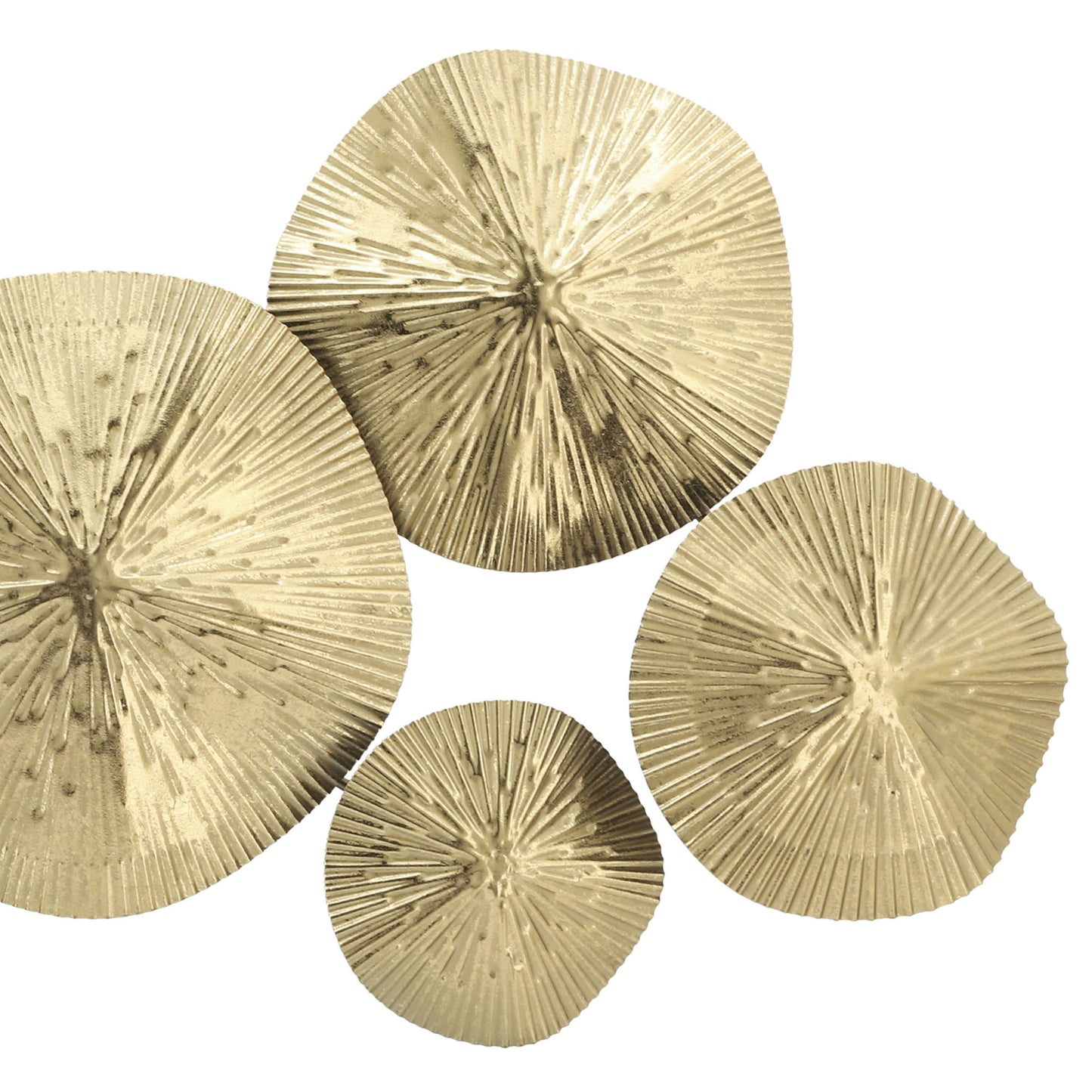 Metal, 16" Lily Pads, Gold