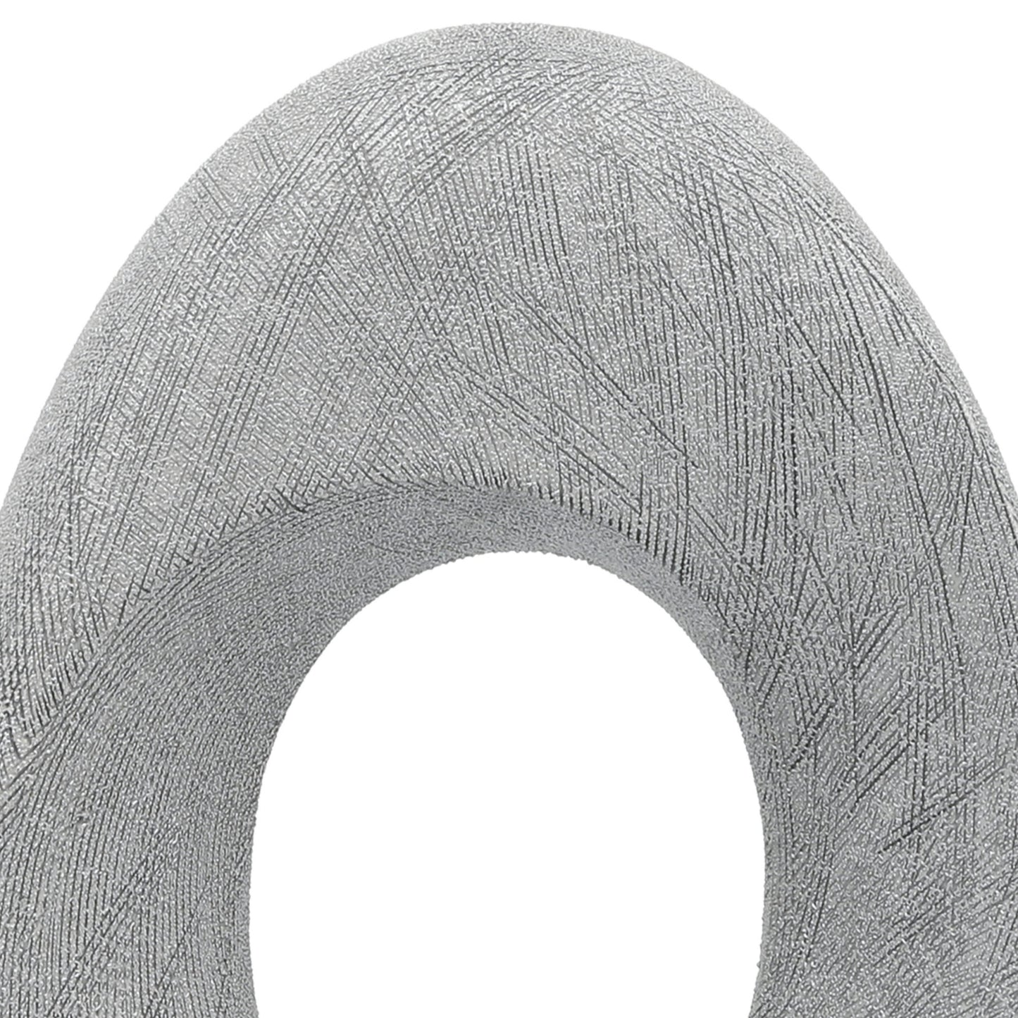Cer, 16"h Scratched Hollow Accent, Silver
