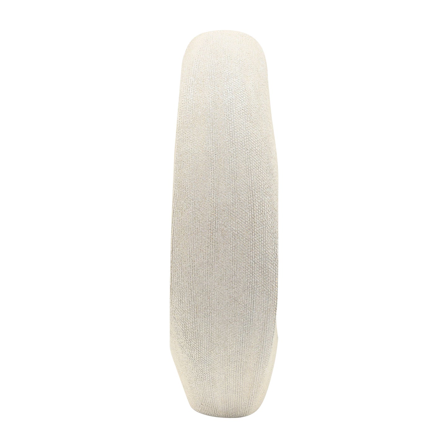Cer, 16"h Scratched Hollow Accent, Champagne