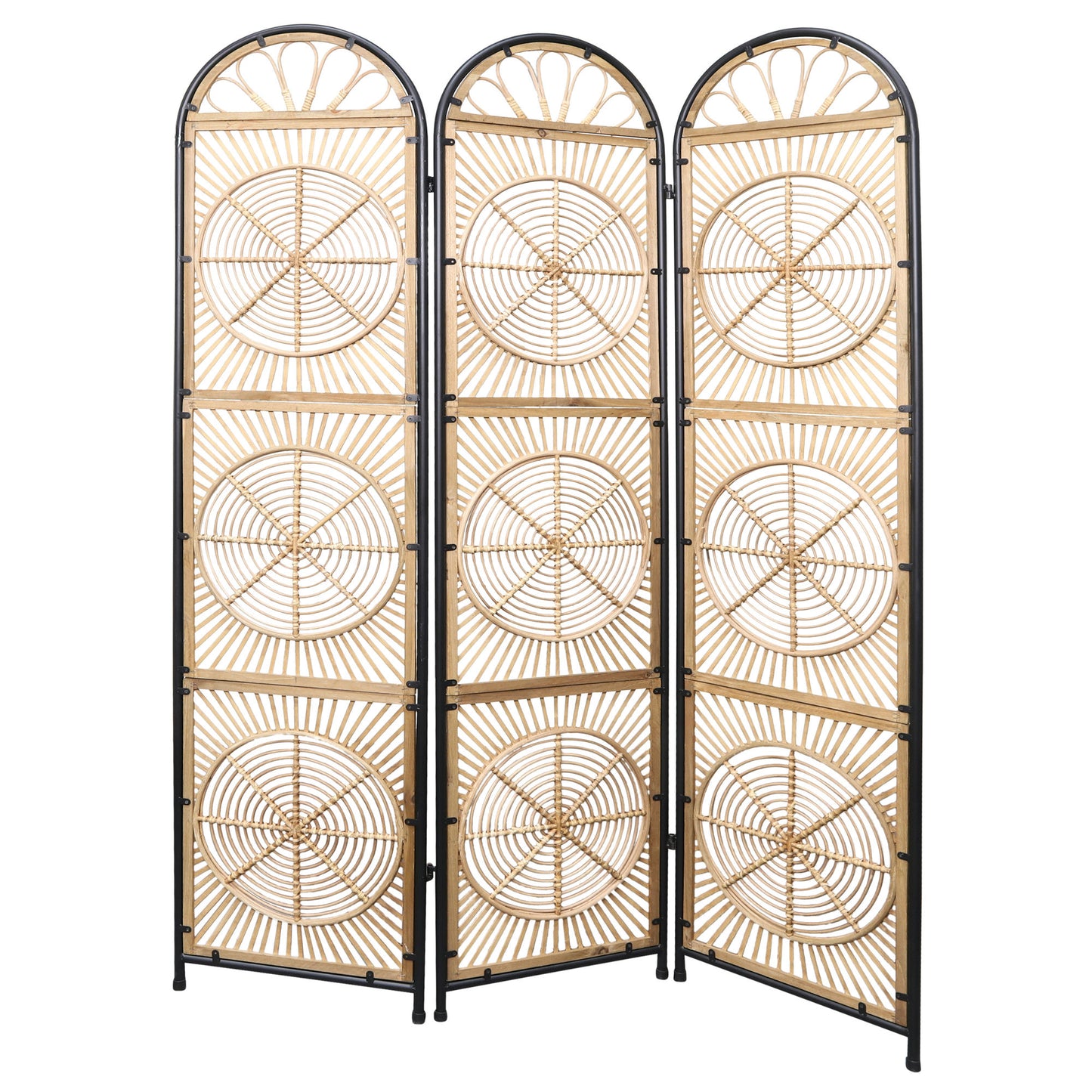 Rattan, 53x73" Screen Divider, Brown
