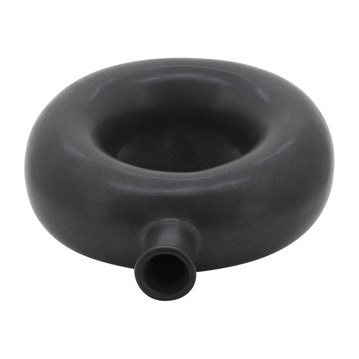 Cer, 8"h Round Cut-out Vase, Black