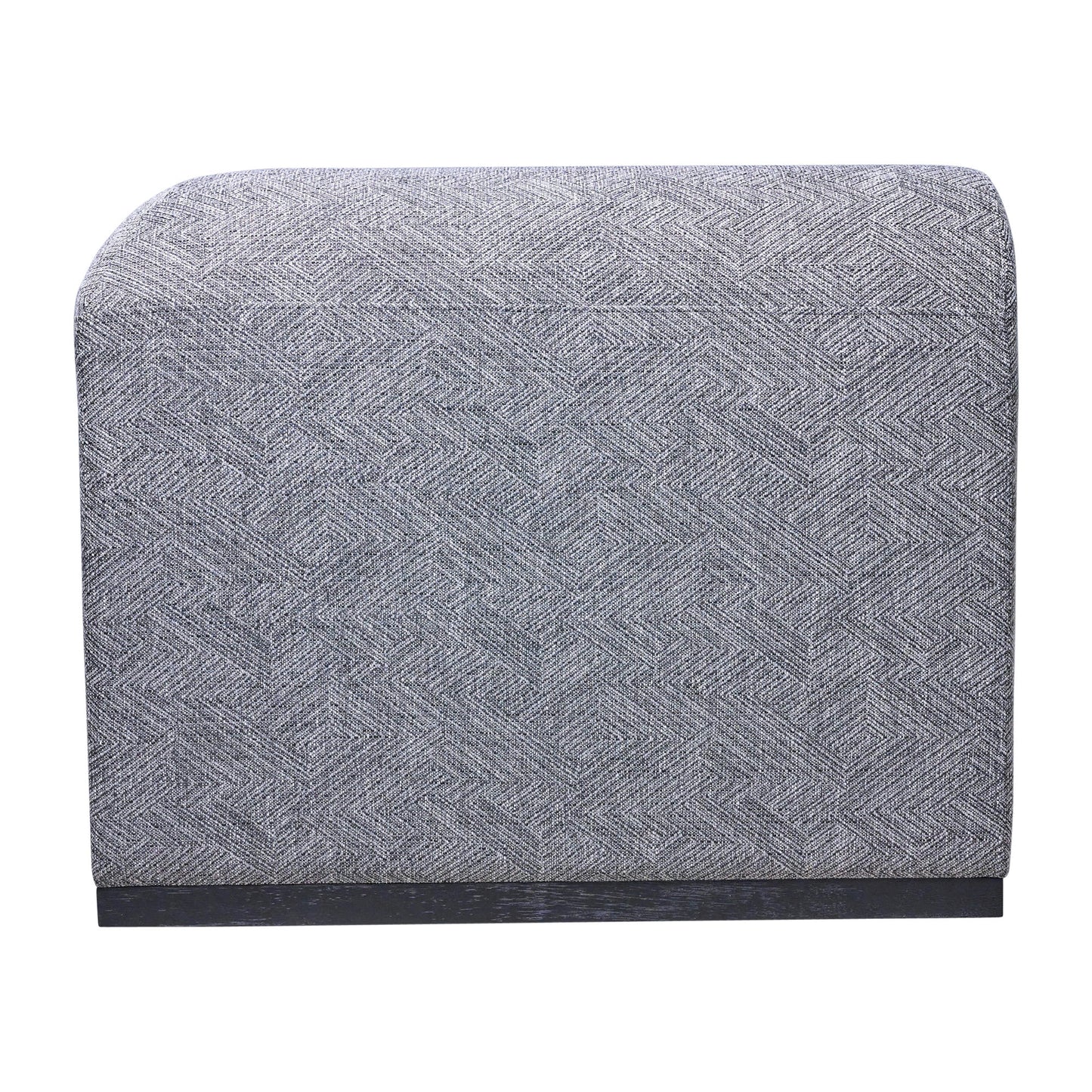Modern Sofa - Black Oak Base, Gray