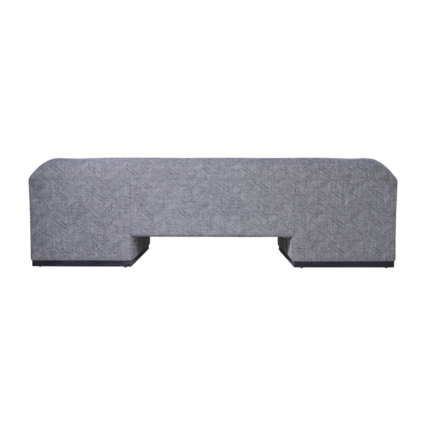 Modern Sofa - Black Oak Base, Gray