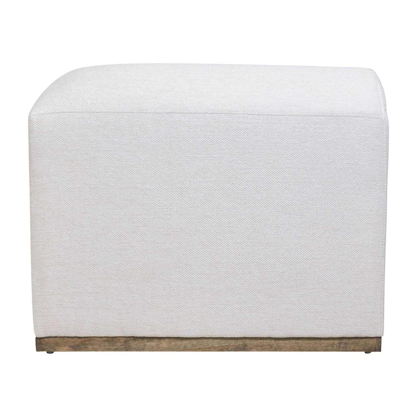 Modern Sofa- French Oak Base - Ivory
