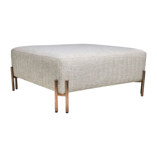 39x39 Square Ottoman, Ivory Kd