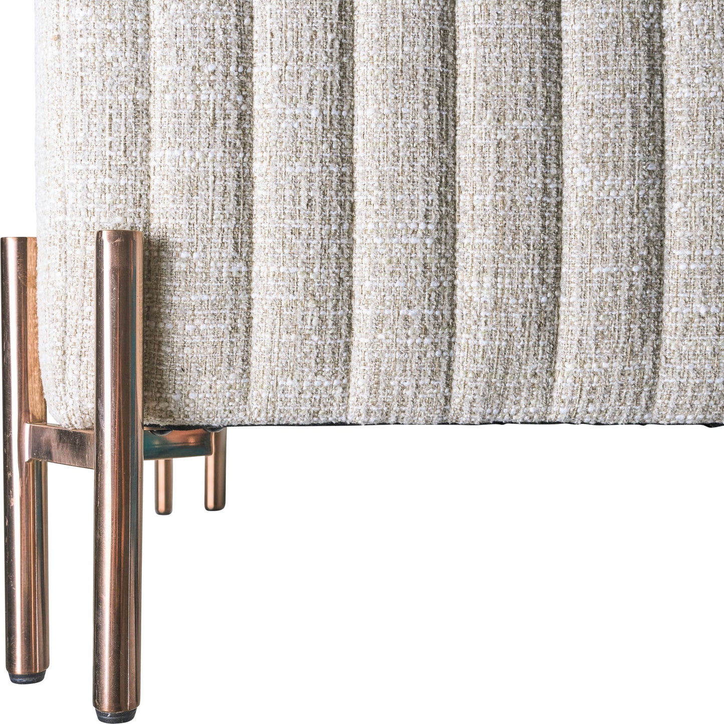 39x39 Square Ottoman, Ivory Kd