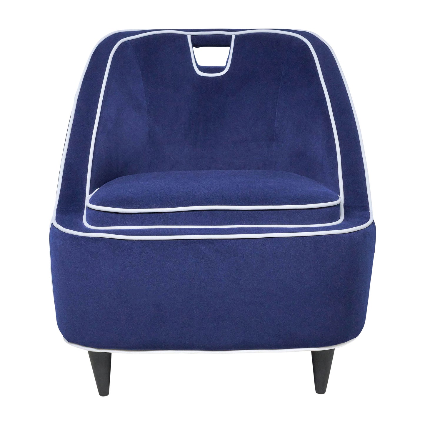 Two-toned Accent Chair - Dark Blue Kd