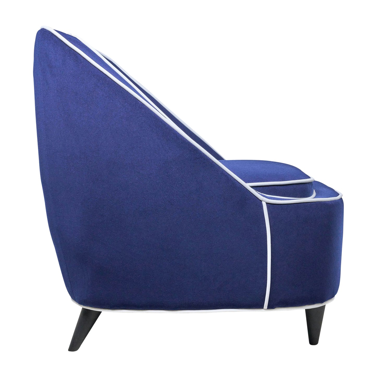 Two-toned Accent Chair - Dark Blue Kd