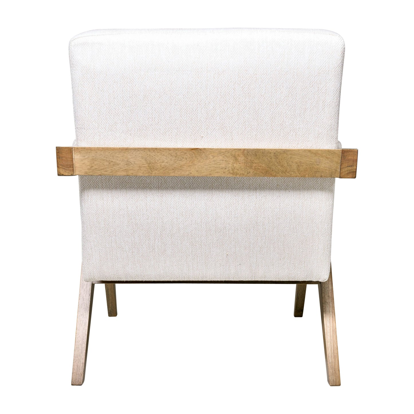 Wood - Scandinavian Accent Chair - Ivory