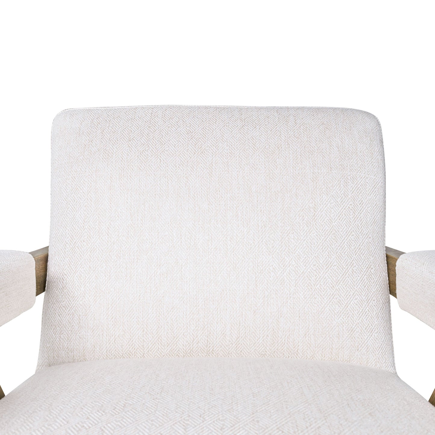 Wood - Scandinavian Accent Chair - Ivory