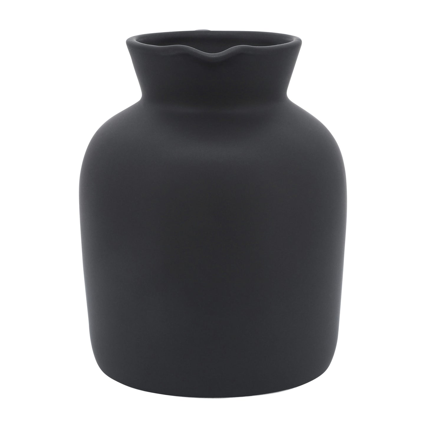 Cer, 7" Pitcher Vase, Black