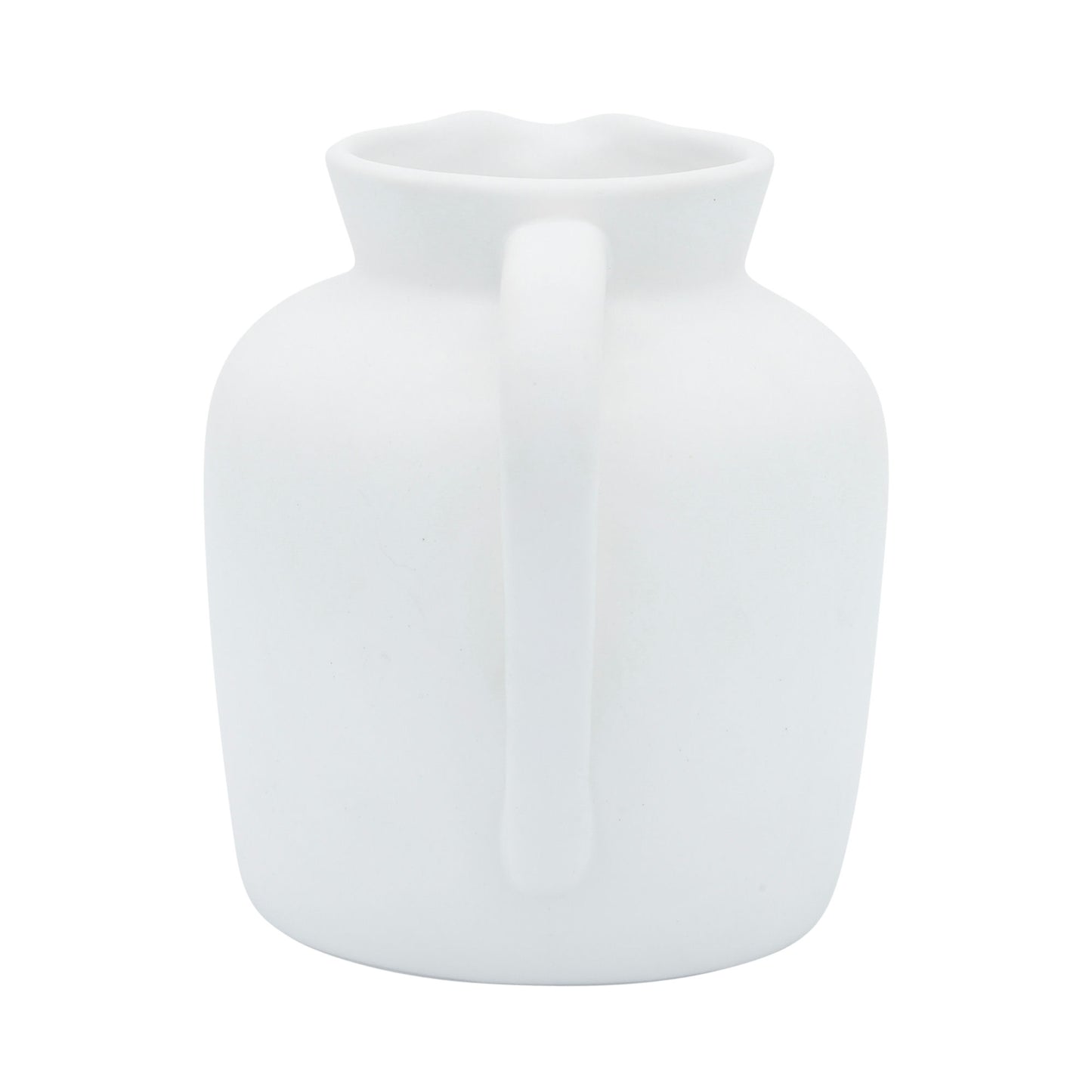 Cer, 5" Pitcher Vase, White