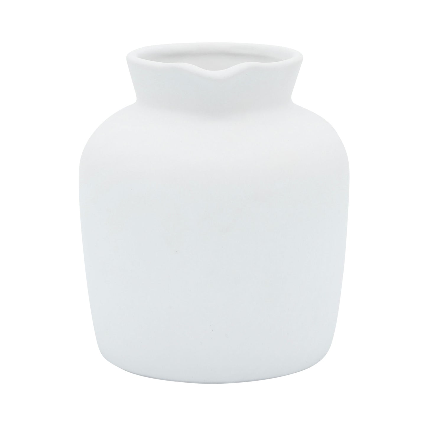 Cer, 5" Pitcher Vase, White