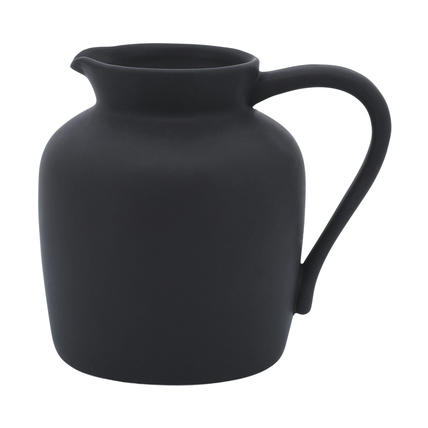 Cer, 5" Pitcher Vase, Black