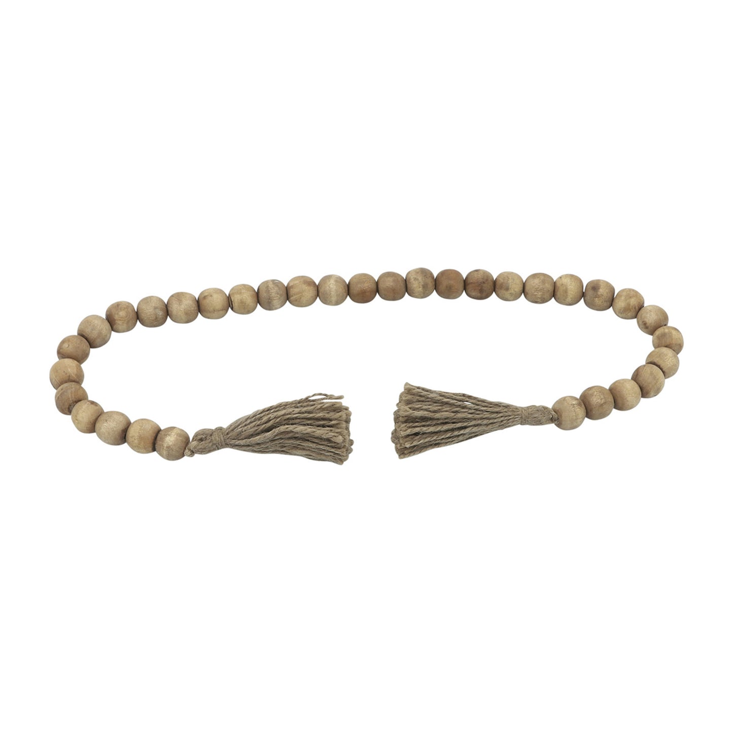 Wood, 24" Bead Garland, Natural