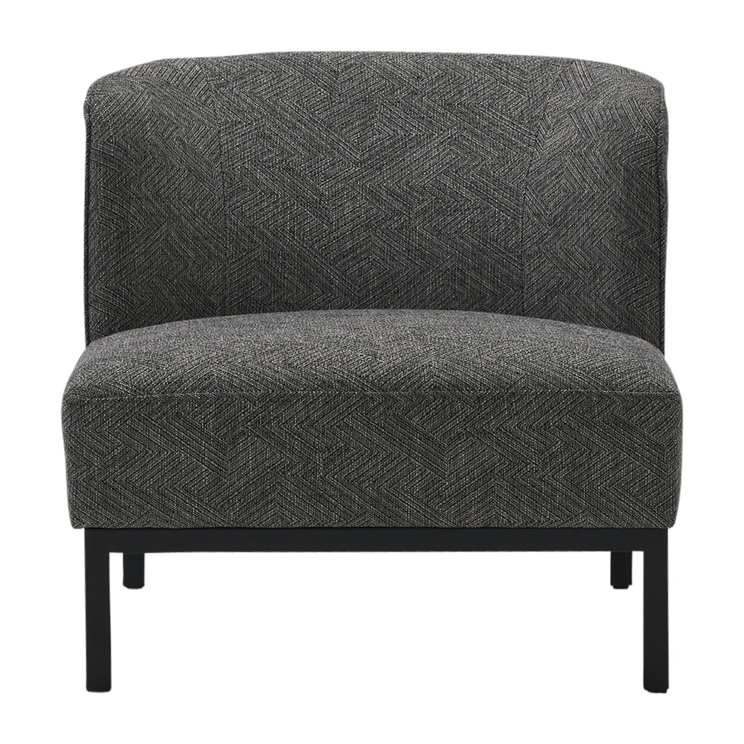 Modern Sliper Chair, Gray