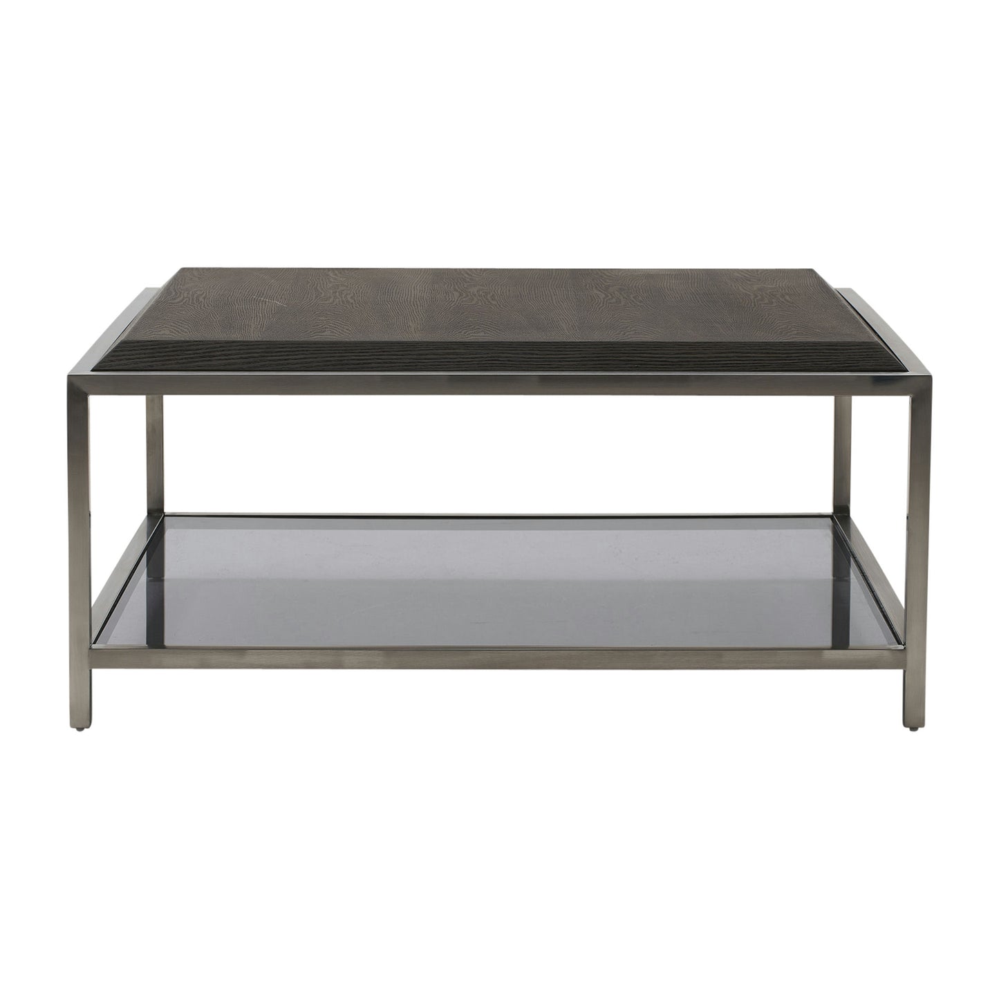 Wood/stainless Steel Coffe Table, Brown