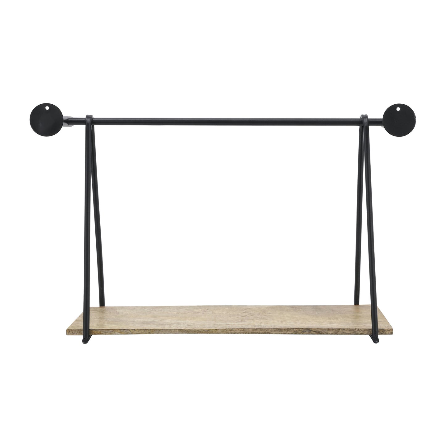 Metal/wood, S/2 12/14"h Swing Like Wall Shelves