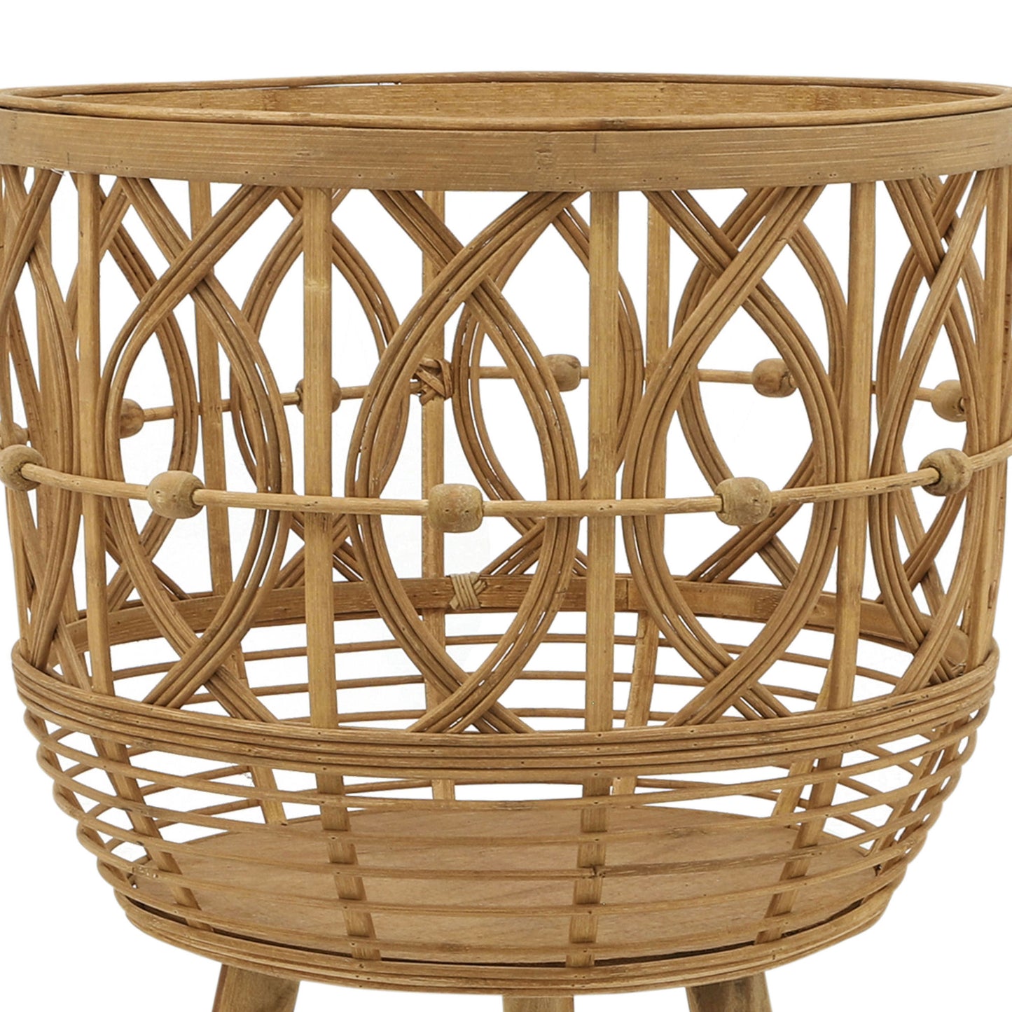 S/3 Bamboo Planters 11/13/15" Natural