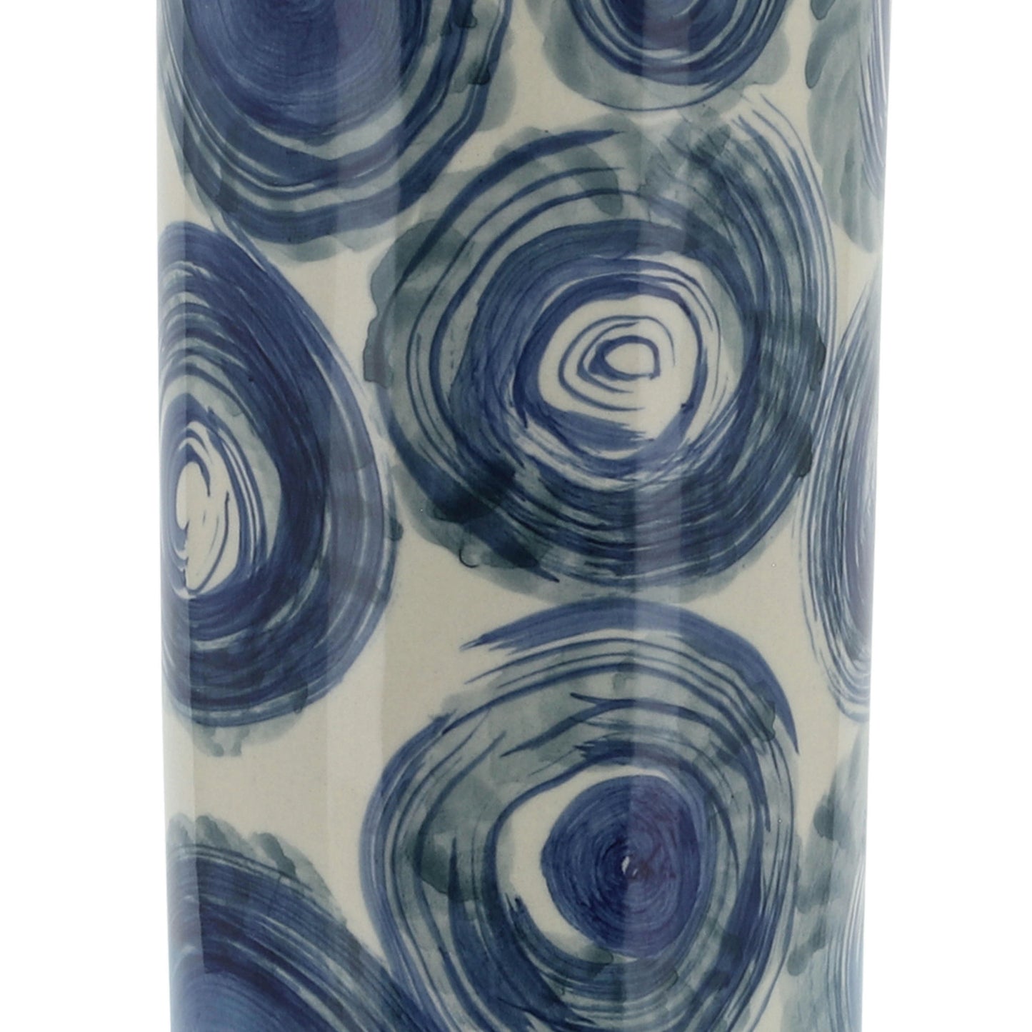 Cer, 10" Cylinder Vase, Blue