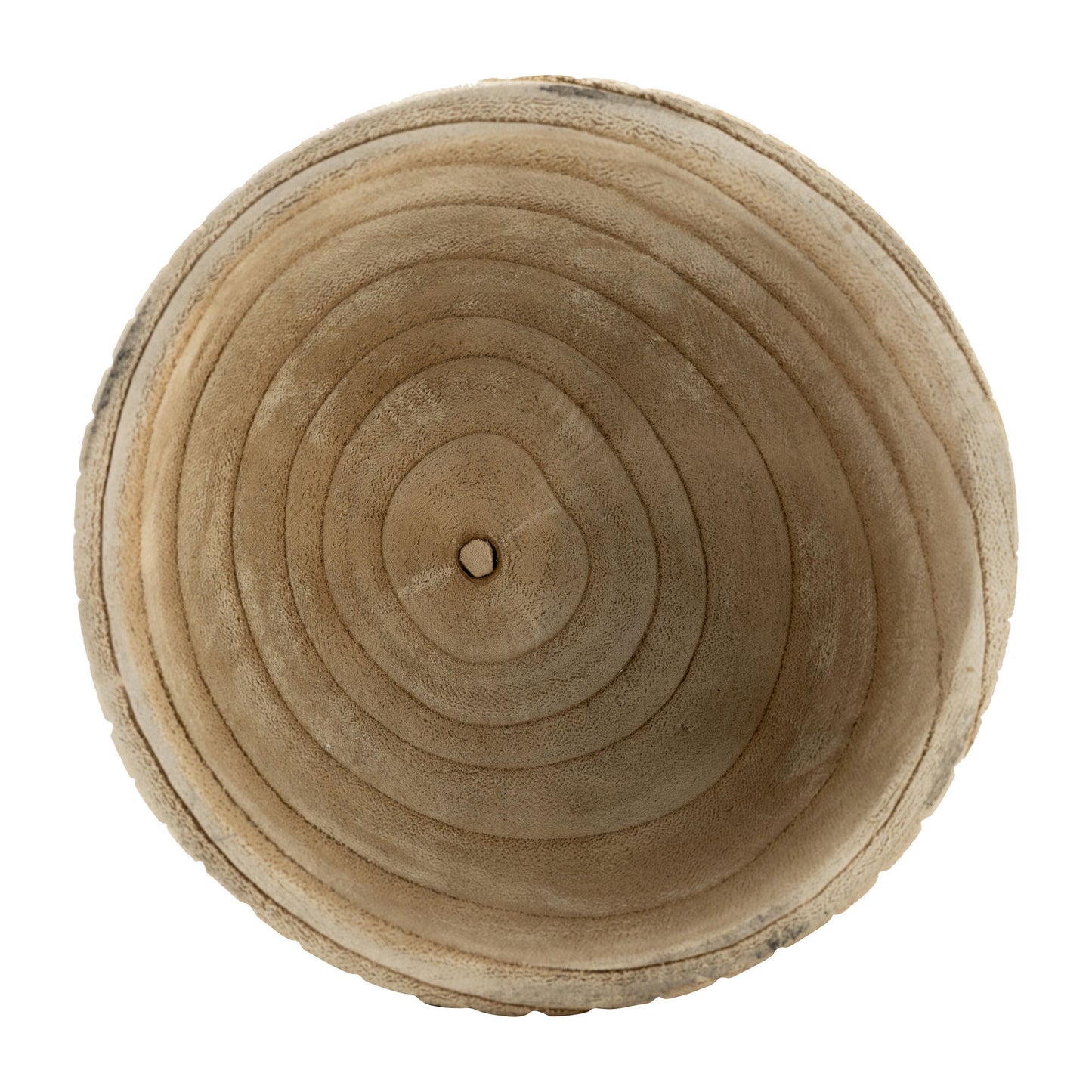 Wood, 8" Ridged Bowl, Natural