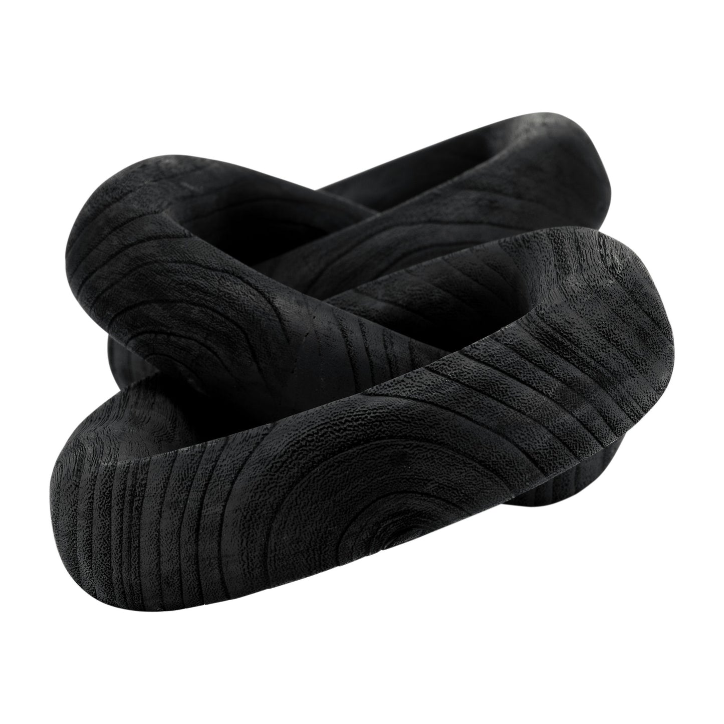28" 3 Wooden Links, Black