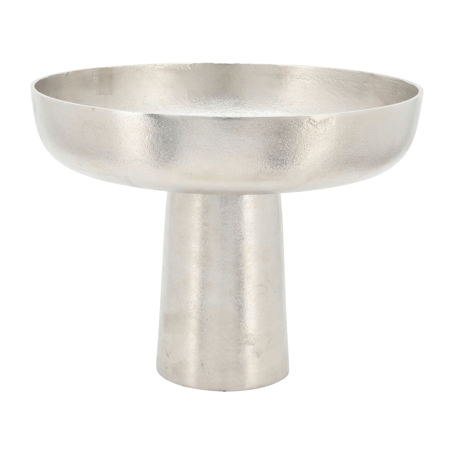 Metal,11" Bowl W/ Stand ,silver