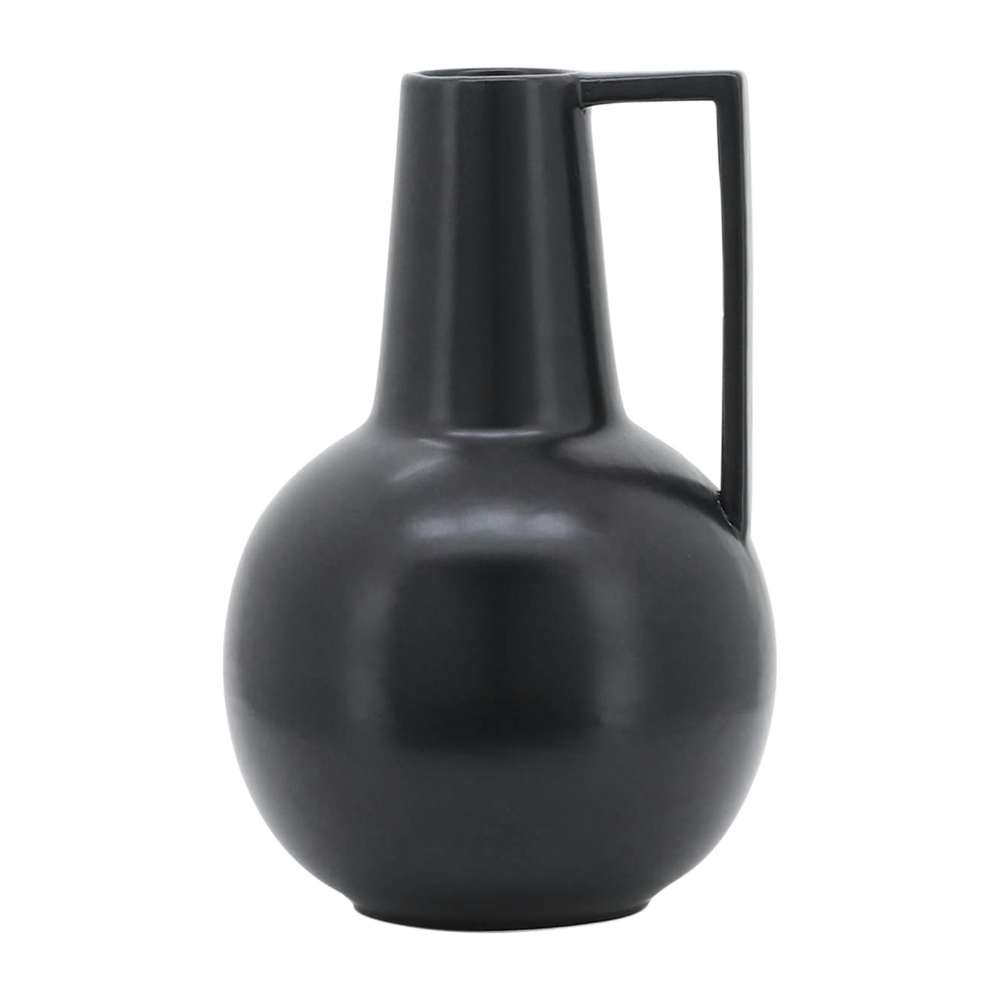 Cer,9",vase,black