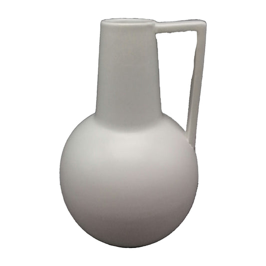 Cer,9",vase,white
