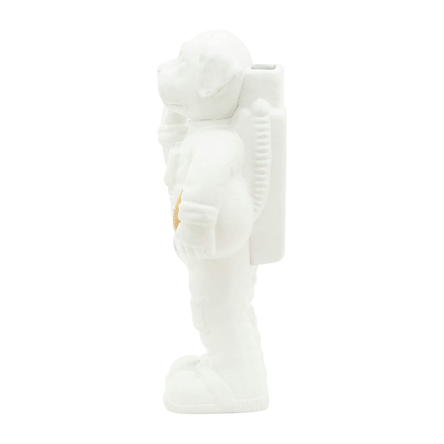 Cer,12",astrodog Deco,white/gold