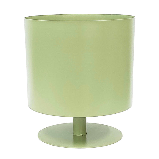 Ec Metal,10",flat Round Base Planter,tendril